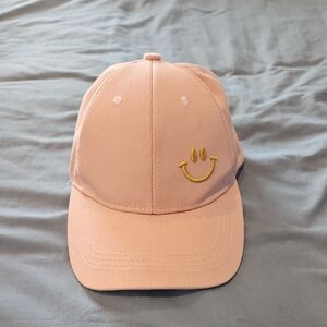 Pink Smiley Face Baseball Cap